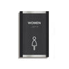 Women Restroom Sign: Wood & Acrylic — "Otherside" Design